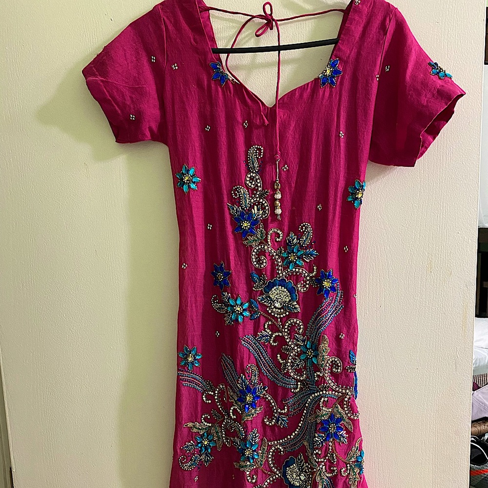 Hand made Indian inspired fashion dress.